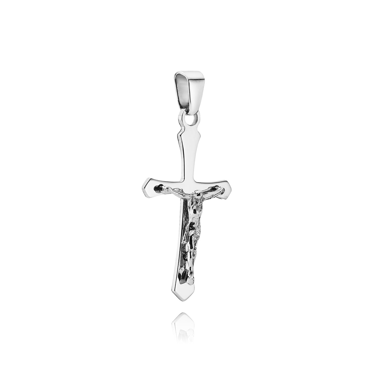 BNH Sølv Kors med Jesus 13x20mm KMJS20