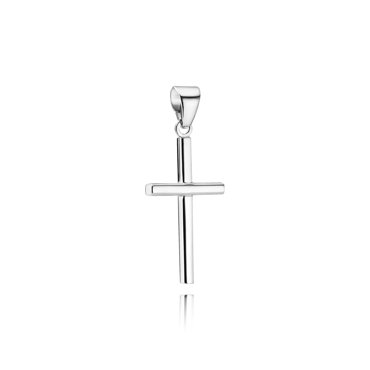 BNH Sølv Stolpe Kors 21,5x34mm SKS004S