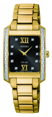 Seiko Dame Solar med Diamanter SUP406P9