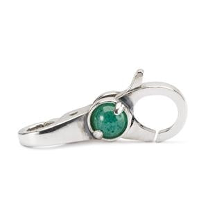 Trollbeads/Troldekugler Hvid & grøn lås TAGLO-00081
