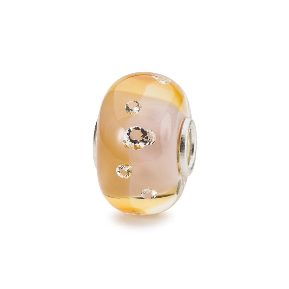 Trollbeads/Troldekugler brillant fersken TGLBE-00213