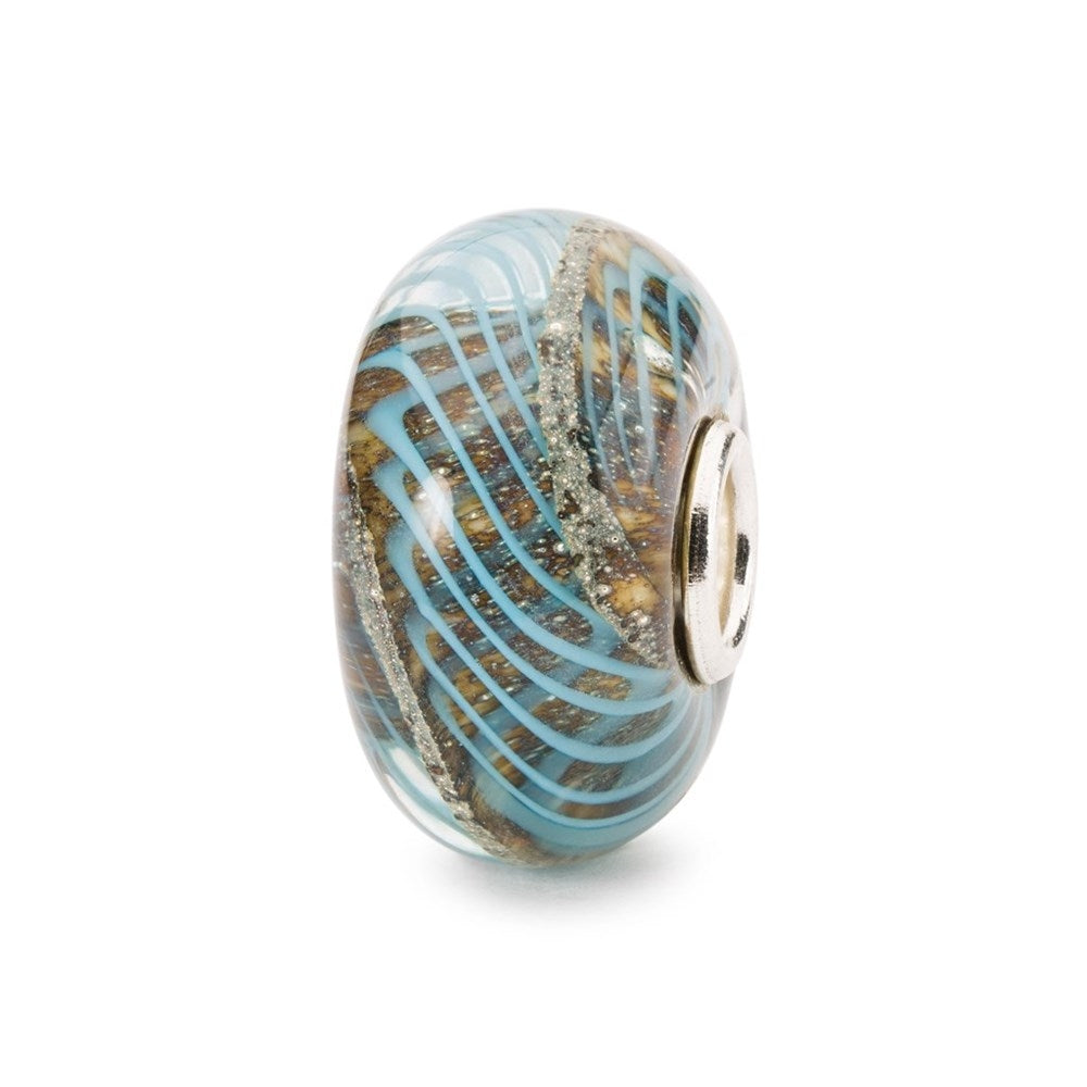 Trollbeads/Troldekugler blå sandklit kugle TGLBE-20283