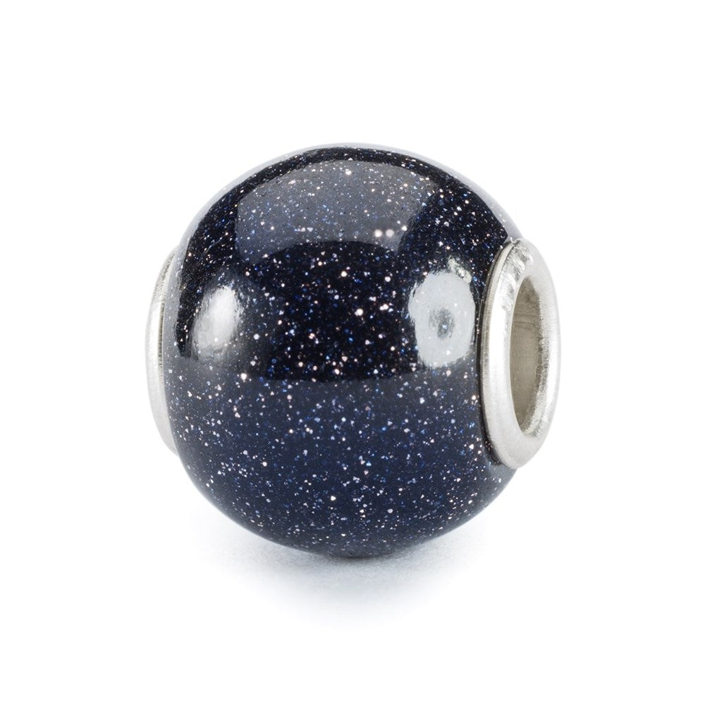 Trollbeads/Troldekugler Rund Blå Guldsten TGLBE-20397