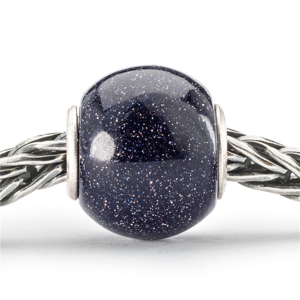 Trollbeads/Troldekugler Rund Blå Guldsten TGLBE-20397
