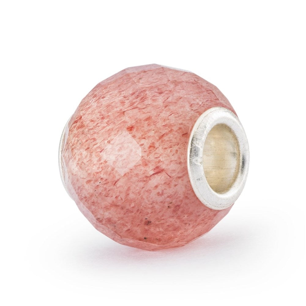 Trollbeads/Troldekugler Rund Facetteret Jorbærkvarts TSTBE-00033