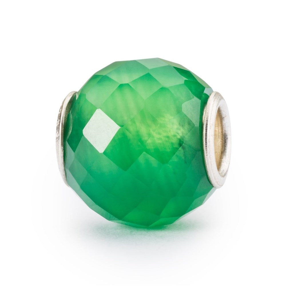 Trollbeads/Troldekugler Rund Grøn Facetteret Onyx TSTBE-00036