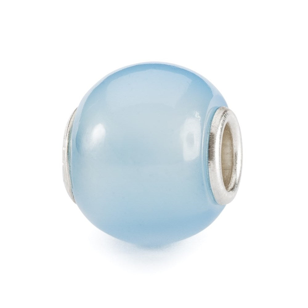 Trollbeads/Troldekugler Rund Lyseblå Agat TSTBE-00037
