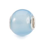 Trollbeads/Troldekugler Rund Lyseblå Agat TSTBE-00037