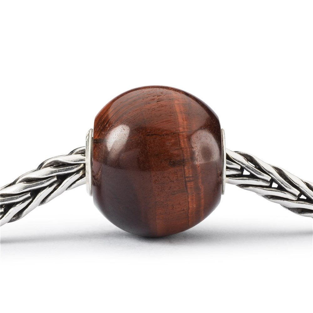 Trollbeads/Troldekugler Jumbo Rundt Rødt Tigerøje TSTBE-10018