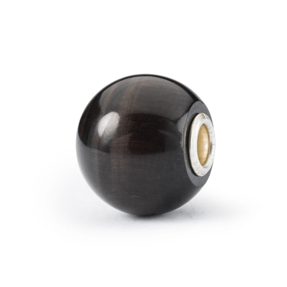Trollbeads/Troldekugler Jumbo Rundt Sort Katteøje TSTBE-10019