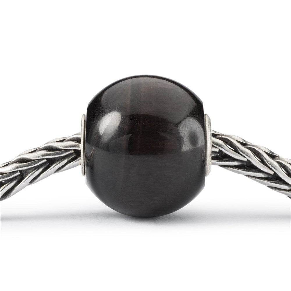 Trollbeads/Troldekugler Jumbo Rundt Sort Katteøje TSTBE-10019