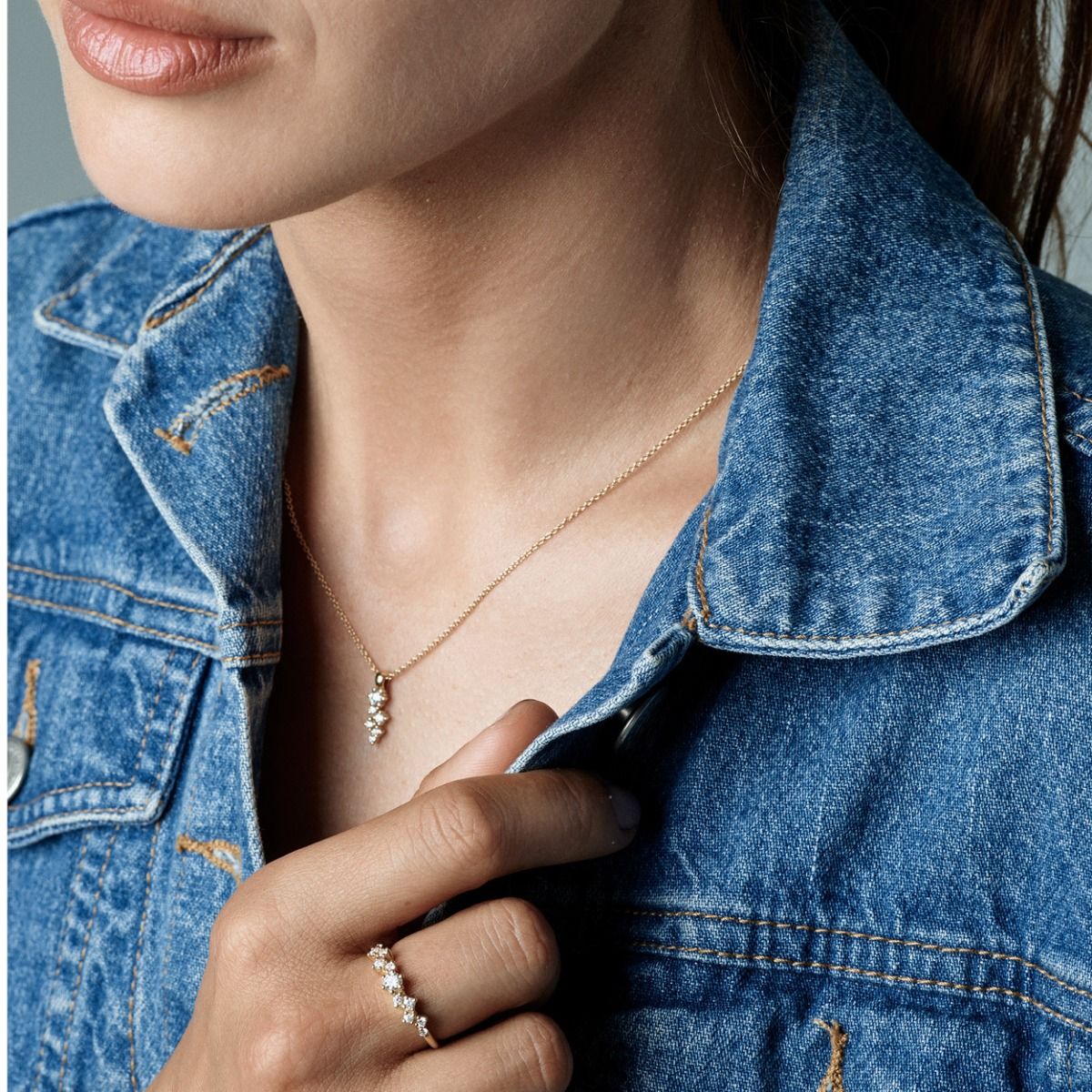 Nuran Twinkle ring med i alt 0,26ct brillanter