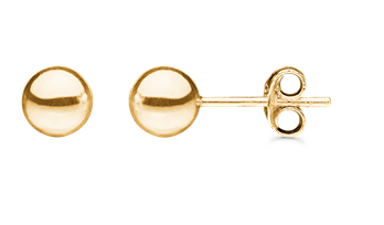 Støvring design 8kt guld ørestikker 6mm 60006