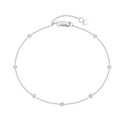 Bidstrup 18kt Hvidguld Armbånd med 7 Diamanter i alt 0,20ct