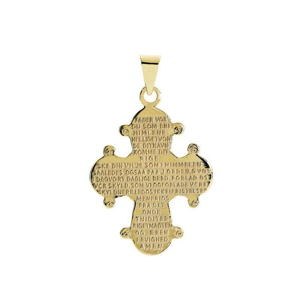 Lund Copenhagen 14kt Guld Dagmarkors 20x17mm Fadervor 506067