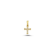 Melfia 14kt Guld Kors med Zirkonia 12,5x8mm 2329 212F