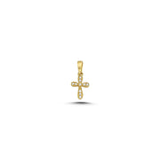 Melfia 14kt Guld Kors med Zirkonia 12x8mm 2330 212F