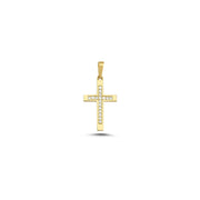 Melfia 14kt Guld Kors Med Zirkonia 19x11mm 2331 212F