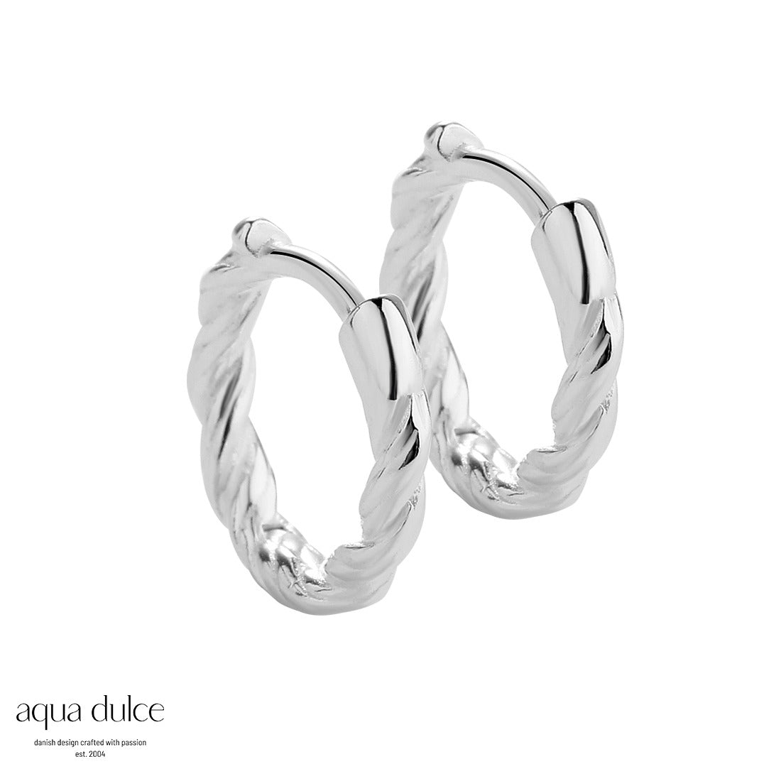 Aqua Dulce Curly Hoop small