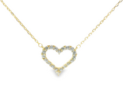 Bidstrup Forgyldt Collier med 15mm Hjerte YE00639I8C45