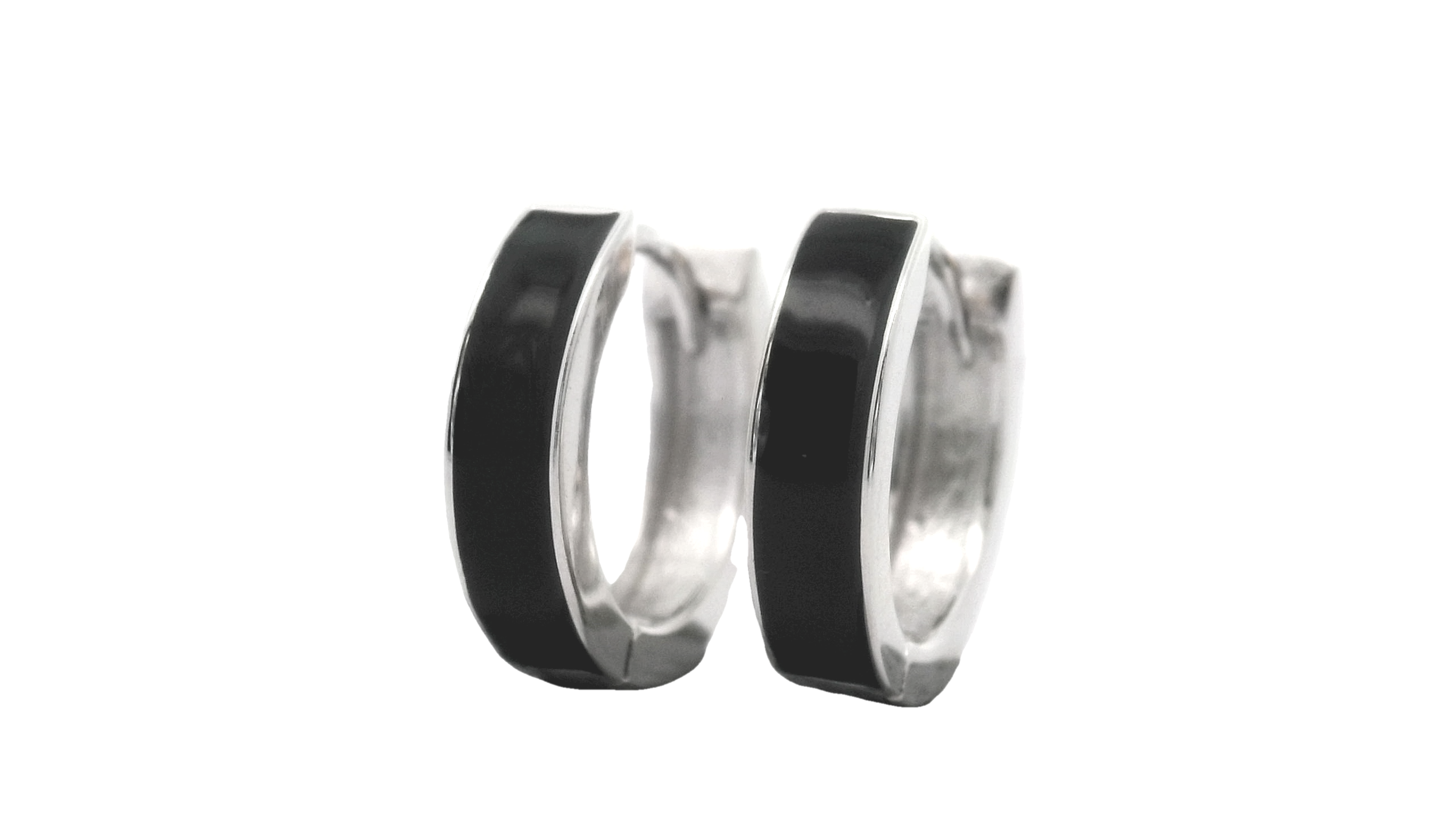 Bidstrup Sølv Creol med Sort Emalje 13mm YG08096AZH45