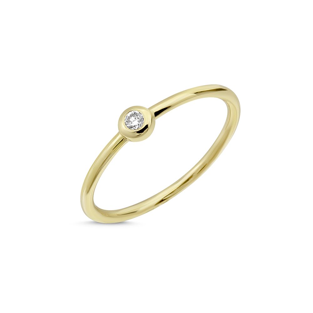 Nuran Zoe ring 14kt guld med 0,03ct brillant