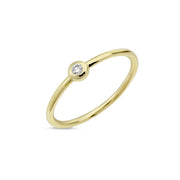 Nuran Zoe ring 14kt guld med 0,03ct brillant